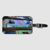 Charleston South Carolina reis Rainbow Row   Bagagelabel (Voorkant (horizontaal))