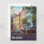 Charleston South Carolina Reizen Briefkaart (Voorkant / Achterkant)