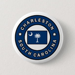 Charleston South Carolina Ronde Button 5,7 Cm
