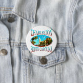 Charleston South Carolina Ronde Button 7,6 Cm (In situ)