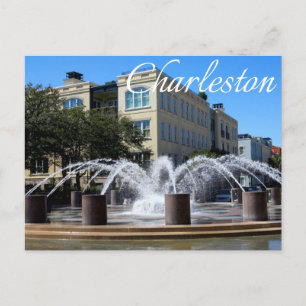 Charleston South Carolina (SC) Fountain Post Card Briefkaart