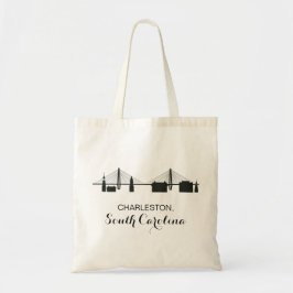 Charleston South Carolina Skyline Canvas tas