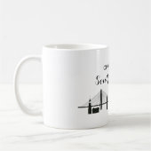 Charleston South Carolina Skyline Coffee Mok (Links)