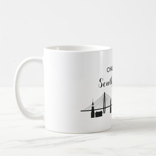 Charleston South Carolina Skyline Coffee Mok (Links)