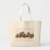 Charleston South Carolina Skyline Grote Tote Bag (Voorkant)