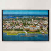 Charleston, South Carolina Skyline Jigzaag Puzzle Legpuzzel (Horizontaal)