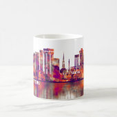 Charleston South Carolina Skyline Koffiemok (Center)