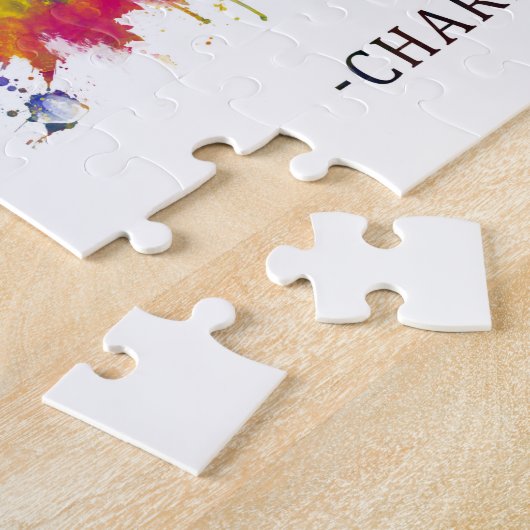 Charleston South Carolina Skyline Legpuzzel (Zijkant)