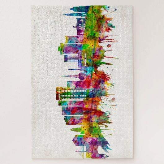 Charleston South Carolina Skyline Legpuzzel (Verticaal)