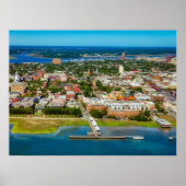 Charleston, South Carolina Skyline Poster (Voorkant)