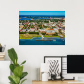 Charleston, South Carolina Skyline Poster (Thuiskantoor)