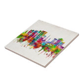 Charleston South Carolina Skyline Tegeltje (Zijkant)