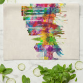 Charleston South Carolina Skyline Theedoek (Gevouwen)