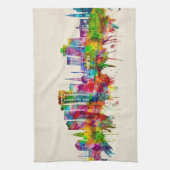 Charleston South Carolina Skyline Theedoek (Verticaal)