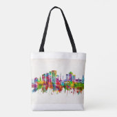 Charleston South Carolina Skyline Tote Bag (Achterkant)
