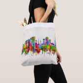 Charleston South Carolina Skyline Tote Bag (Dichtbij)