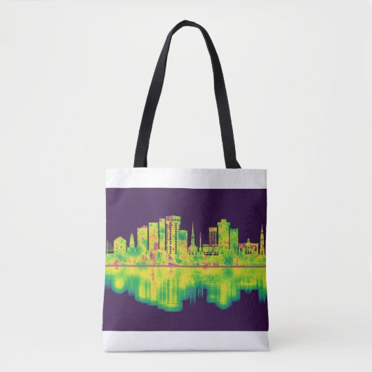 Charleston South Carolina Skyline Tote Bag (Voorkant)