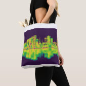 Charleston South Carolina Skyline Tote Bag (Dichtbij)