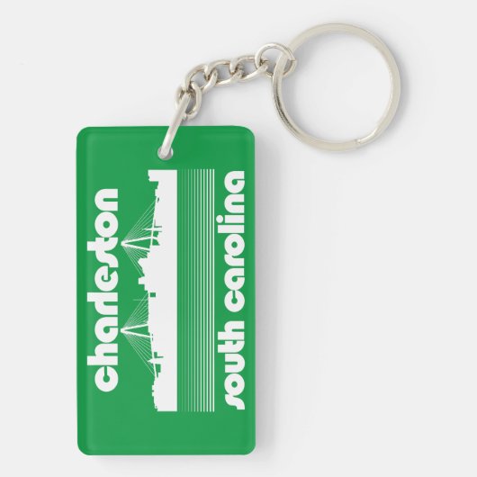 Charleston, South Carolina Sleutelhanger (achterkant)