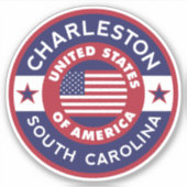 CHARLESTON, South Carolina Sticker (Voorkant)