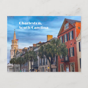 Charleston South Carolina Street Architectuur Briefkaart