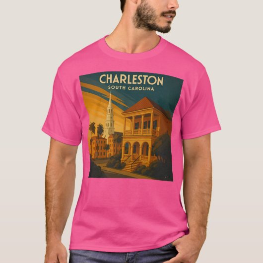 Charleston South Carolina T-shirt (Voorkant)