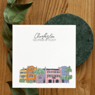 Charleston, South Carolina trouwcocktail servet