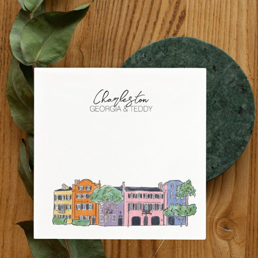 Charleston, South Carolina trouwcocktail servet