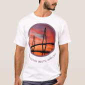 Charleston South Carolina Tshirt Ravenel Bridge Pr (Voorkant)