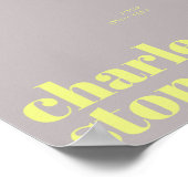 Charleston South Carolina typografie Poster (Hoek)