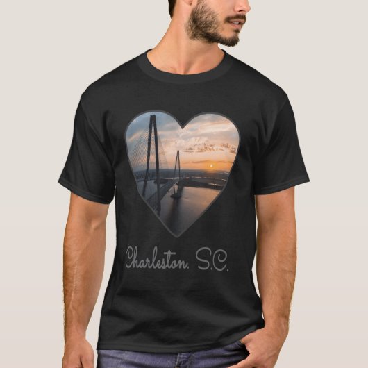 Charleston South Carolina Vakantie Ravenel Bridge T-shirt (Voorkant)