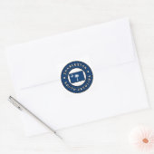 Charleston South Carolina Vierkante Sticker (Envelop)