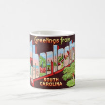 Charleston South Carolina Vintage Ansichtkaart Mok