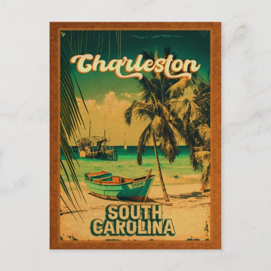 Charleston South Carolina Vintage Retro Souvenirs Briefkaart (Voorkant)