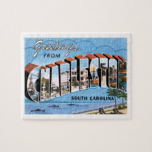 Charleston South Carolina Vintage Travel Legpuzzel