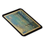 Charleston South Carolina Vintage Travel Magneet (Rechterzijde)