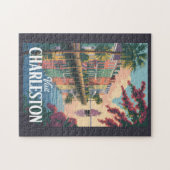 Charleston South Carolina Waterfront Illustratie Legpuzzel (Horizontaal)