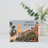 Charleston, South Carolina Zonsondergang boven Ker Briefkaart (Staand voorkant)