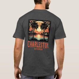 Charleston South Carolina zonsondergang T-shirt