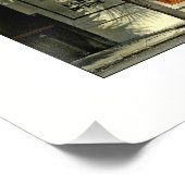 Charleston Street met Palmetto Tree Foto Afdruk (Hoek)