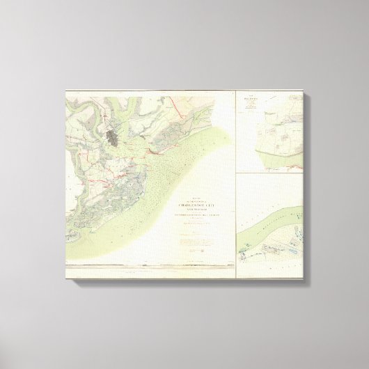 Charleston-strijders, Belmont-slagveld Canvas Afdruk (Voorkant)