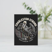 Charleston Strong Pelican Gullah Geechee Cultural  Briefkaart (Staand voorkant)
