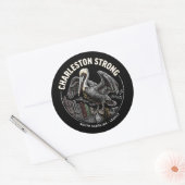 Charleston Strong Pelican Gullah Geechee Cultural  Ronde Sticker (Envelop)