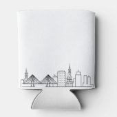 Charleston Stylized Skyline | Koelbox voor weddens Blikjeskoeler (Achterkant)