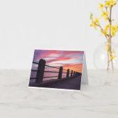 Charleston Sunset - Blank gevouwen Kaart (Gele Bloem)
