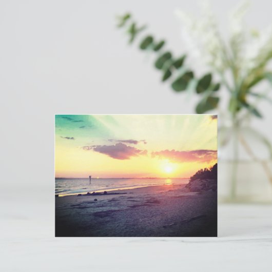 Charleston Sunset Briefkaart (Staand voorkant)