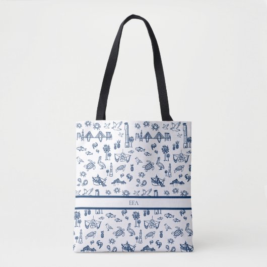 Charleston Toile in de Canvas tas (Voorkant)