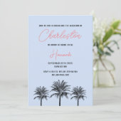 Charleston Tropical Palms Vrijgezellenweekend Kaart (Staand voorkant)