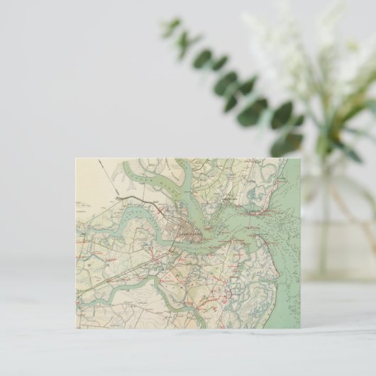 Charleston, verdediging briefkaart (Staand voorkant)