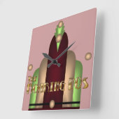 Charleston Vierkante Klok (Hoek)